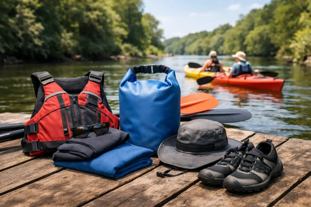 co ubrać na spływ kajakowy