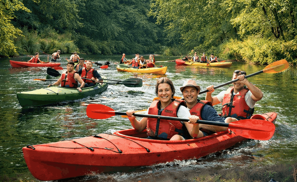 Firmowe spływy kajakowe Śląsk - integracja i team building z PAGAJOS Pagajos Firmowe-splywy-kajakowe-Slask-1